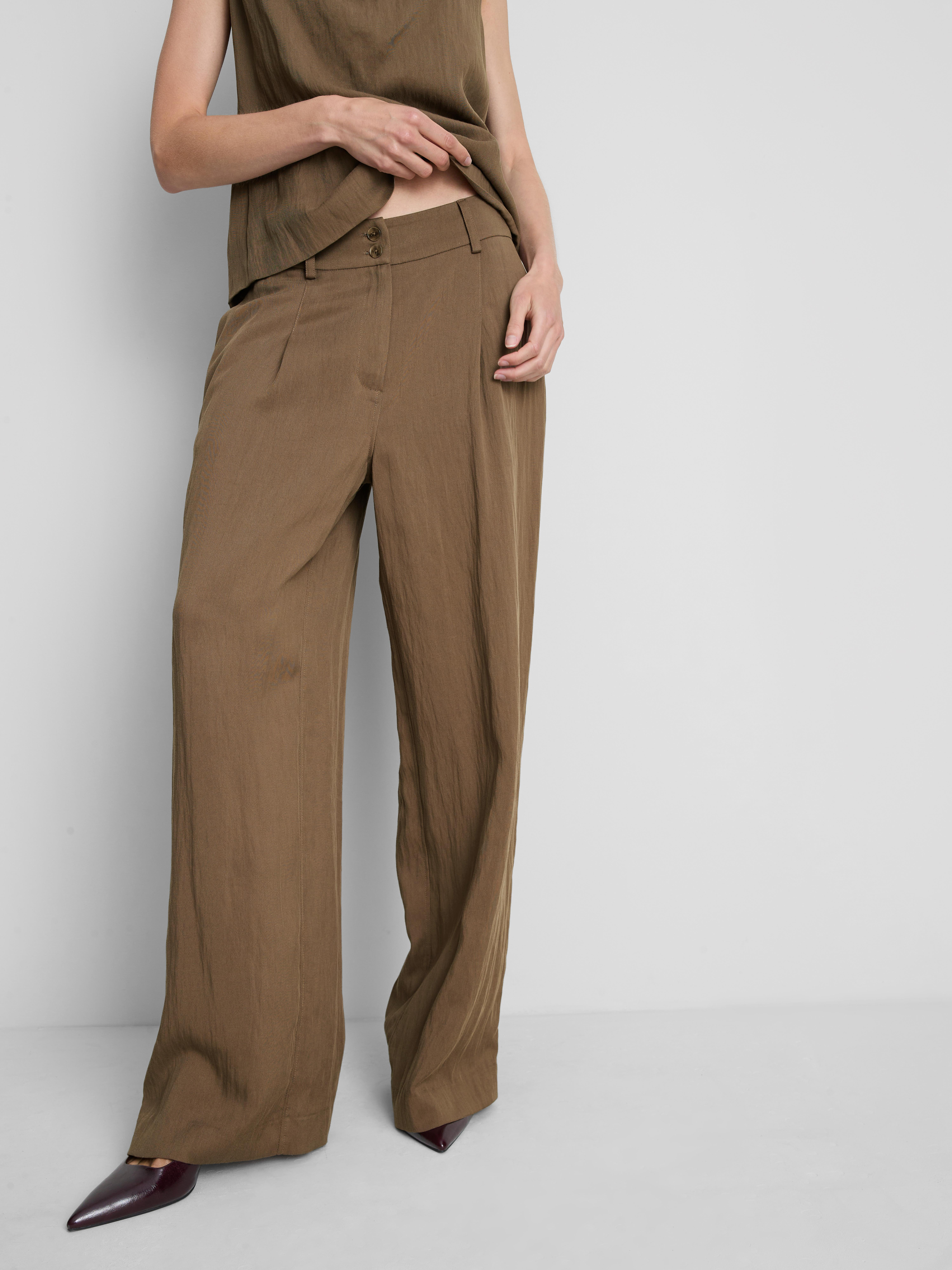 By Coleen Textured Wide Leg Trousers | Primark UK