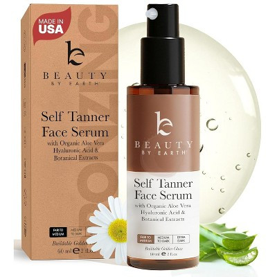 Beauty by Earth Self Tanner Face Serum - Fair to Medium | Target
