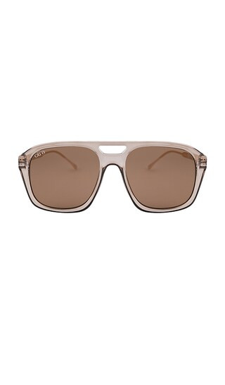 Reina Sunglasses in Transparent Olive & Brown | Revolve Clothing (Global)