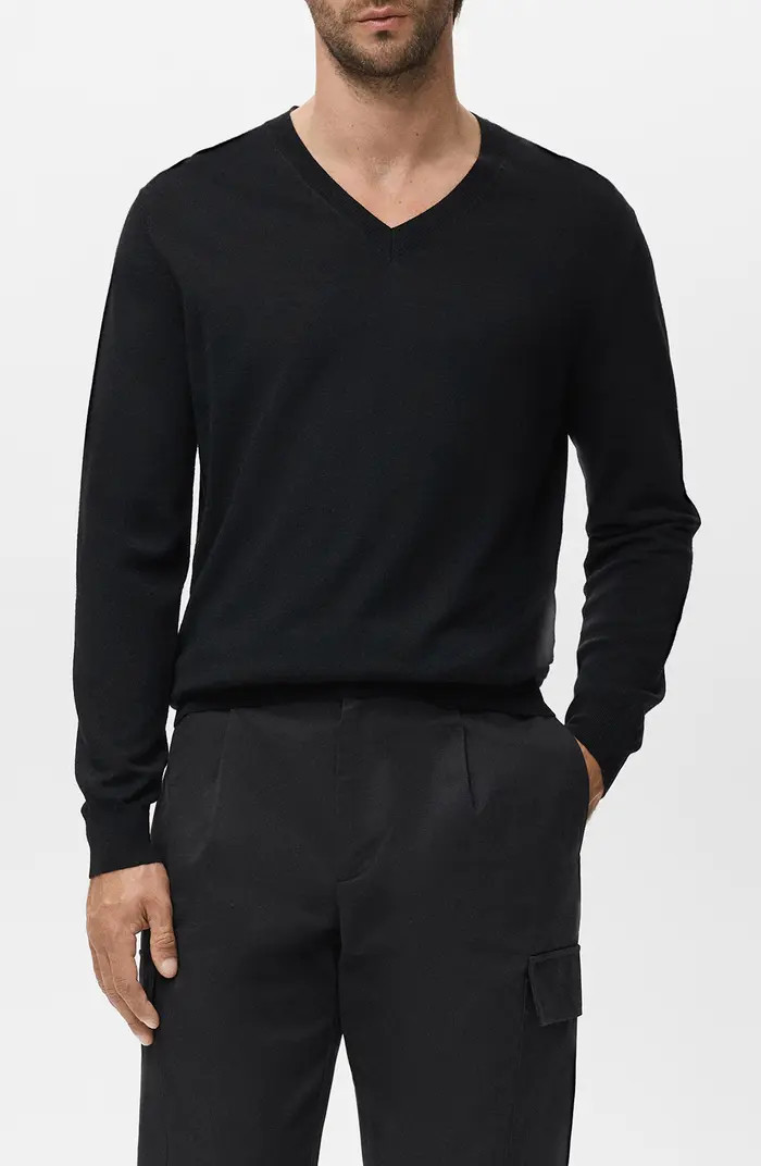 Solid Wool V-Neck Sweater | Nordstrom