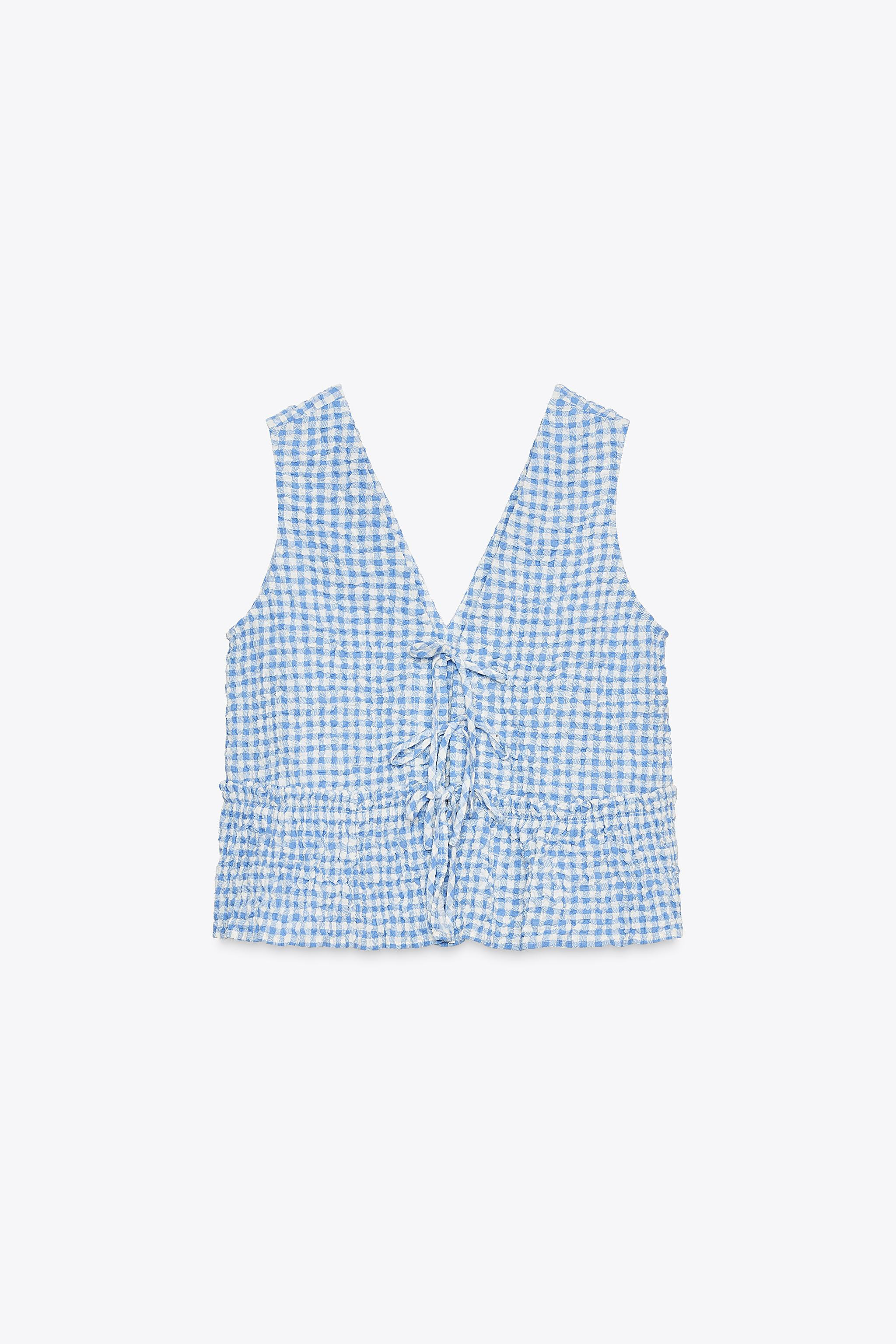 GINGHAM TOP | Zara US