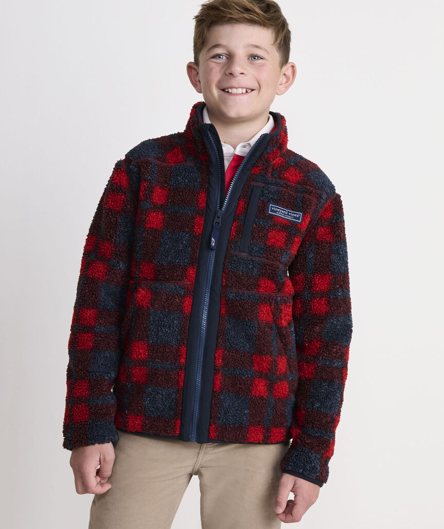 Boys' High-Pile SuperShep™ Full-Zip Jacket | vineyard vines