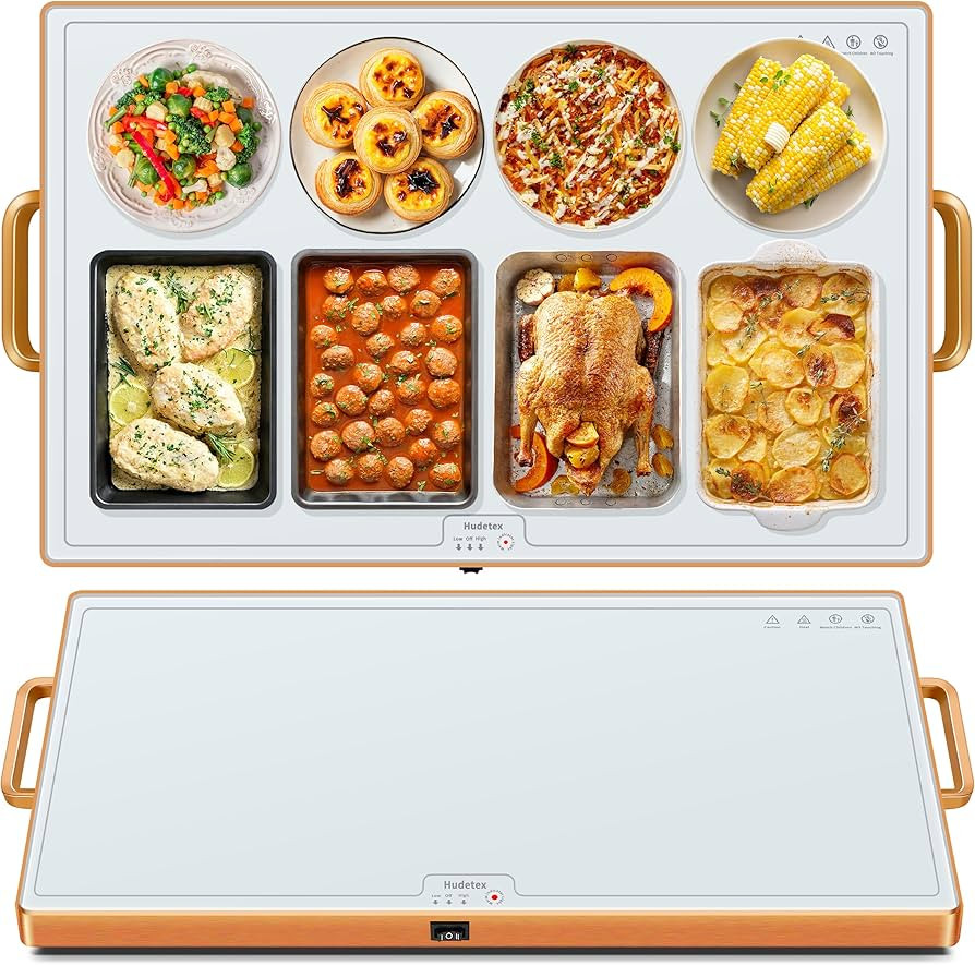 Warming Mat for Food (XXL 32"x18"), Warming Trays for Buffets Party and Daily Use,Temperature Con... | Amazon (US)