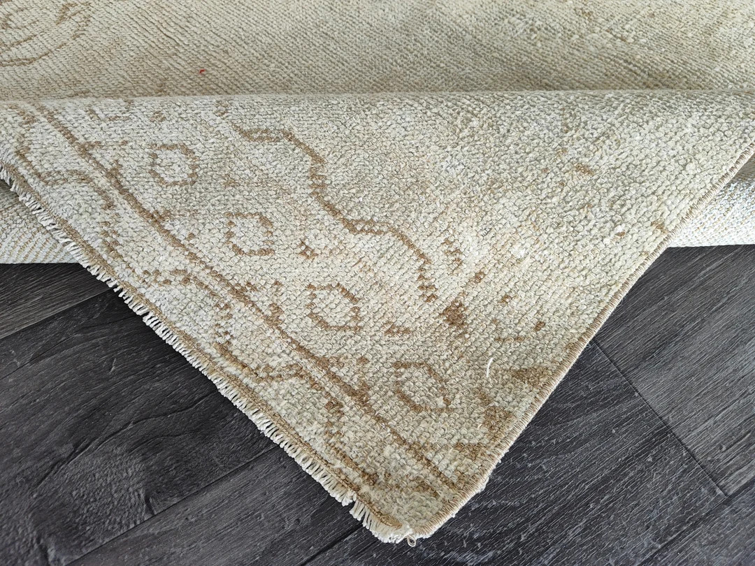 3x10 Beige Faded Brown Turkish Runner, 3x10 Natural Vintage Runner,oushak Living Room Entry Offic... | Etsy (US)
