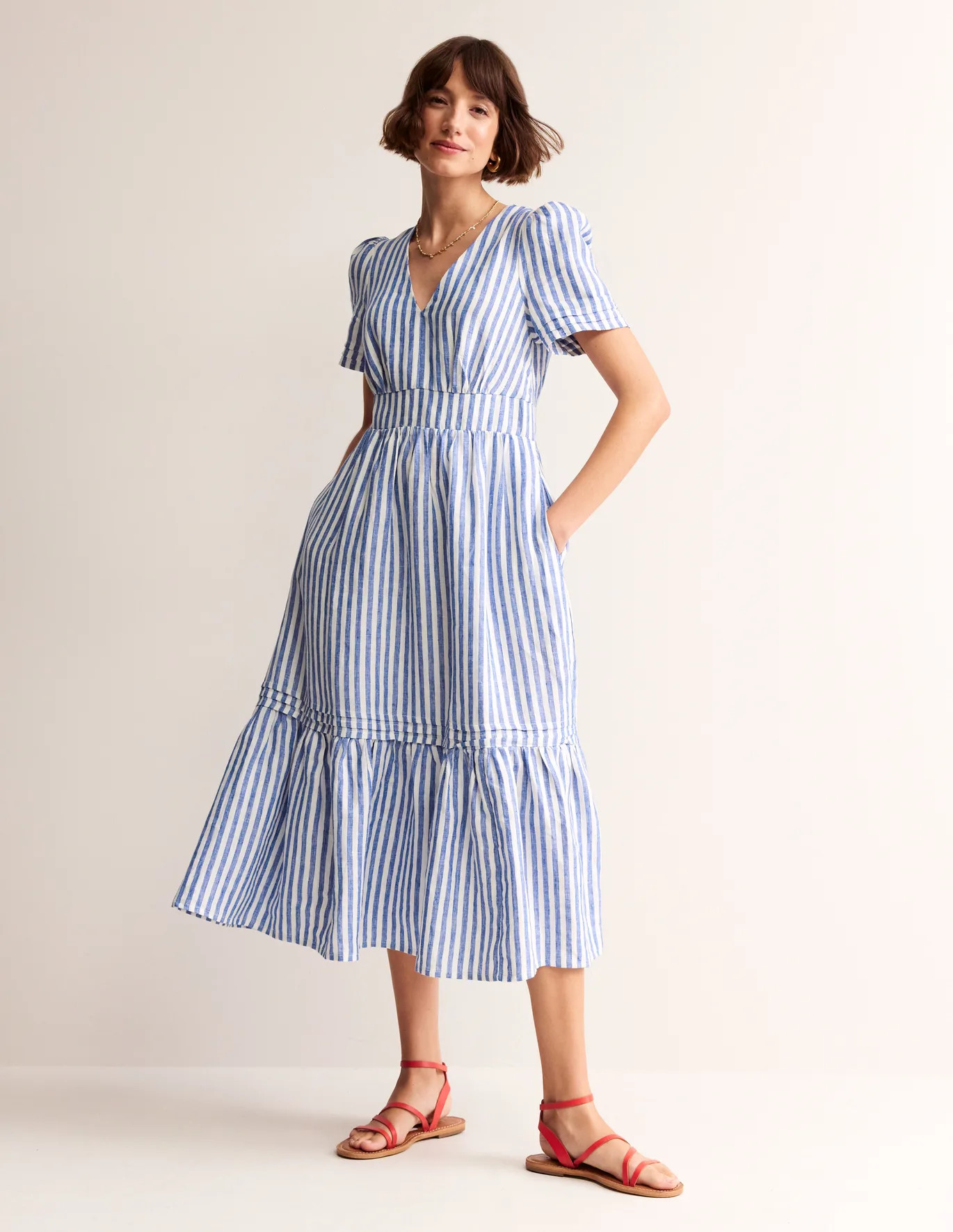 Eve Linen Midi Dress | Boden (US)