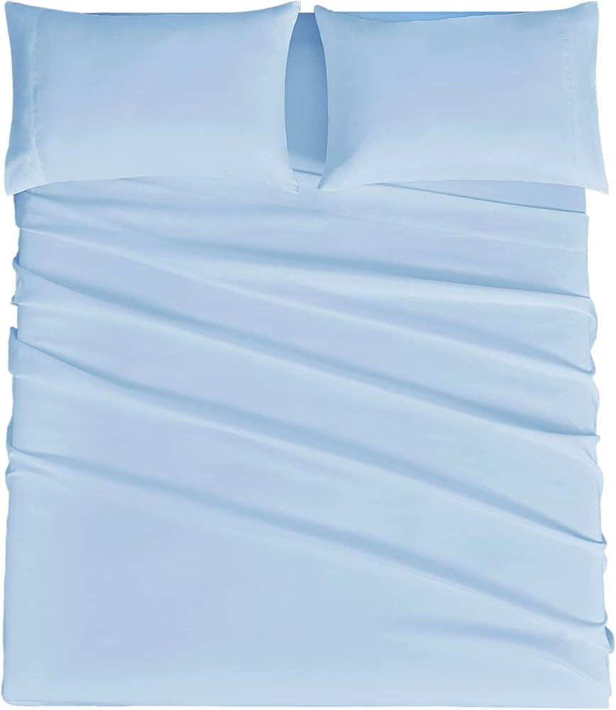Mejoroom Queen Sheet Set - Hotel Luxury 1800 Sheets & Pillowcase Sets - Extra Soft Bed Sheets - D... | Amazon (US)