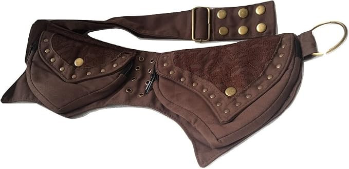 Leather Practical Fannypack Cotton Waistbag Travel Utility Belt | Amazon (US)