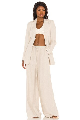 Joslin Studio Sophia Linen Palazzo Pant in Flax from Revolve.com | Revolve Clothing (Global)