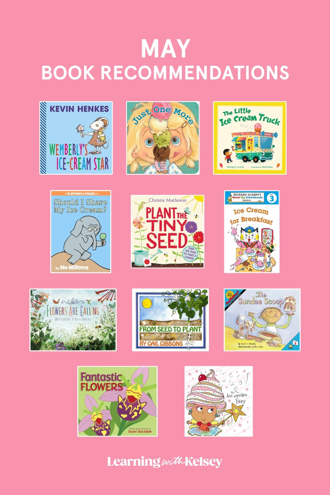 May Book Recommendations 💐🍦🌷 This month’s theme is flowers & ice cream! Two of my favorites things! may | amazon | springtime | book for kids | seasonal books | affordable | read alouds 

#LTKKids #LTKSeasonal