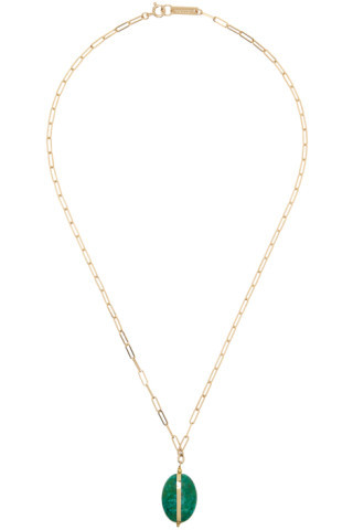 Gold Stones Necklace | SSENSE