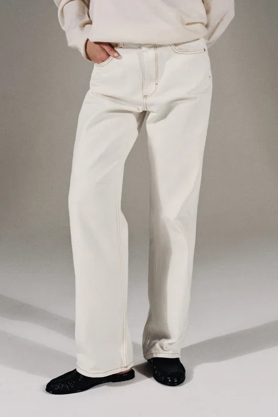 Z1975 HIGH-WAIST REGULAR LONG LENGTH JEANS | Zara UK