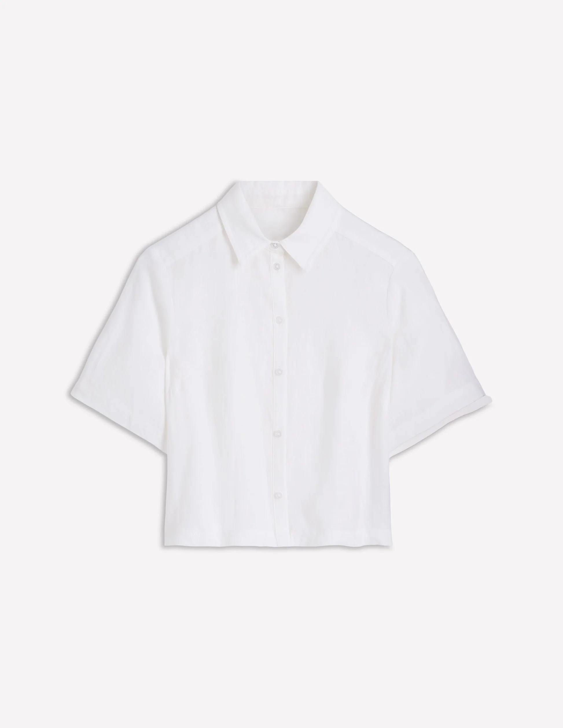Short Sleeve Linen Shirt-Multi Stripe | Boden (US)