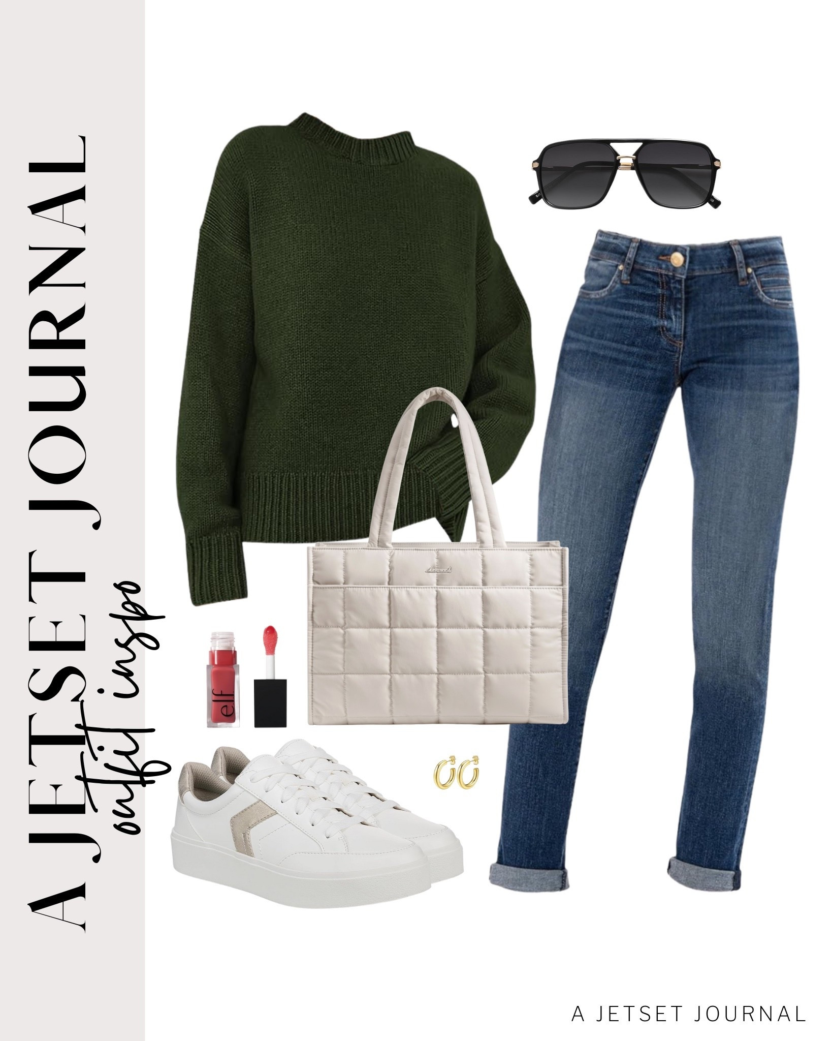 Here's a cozy knit sweater you can pair with boyfriend jeans and a cute shoulder bag for an everyday look!
new balance sneakers, elf lip oil, amazon fashion, fall style, trendy look, viral fashion, fall outfit, gold earrings, affordable style, amazon favorite, top picks, best seller, airport outfit

#LTKU #LTKStyleTip #LTKSeasonal