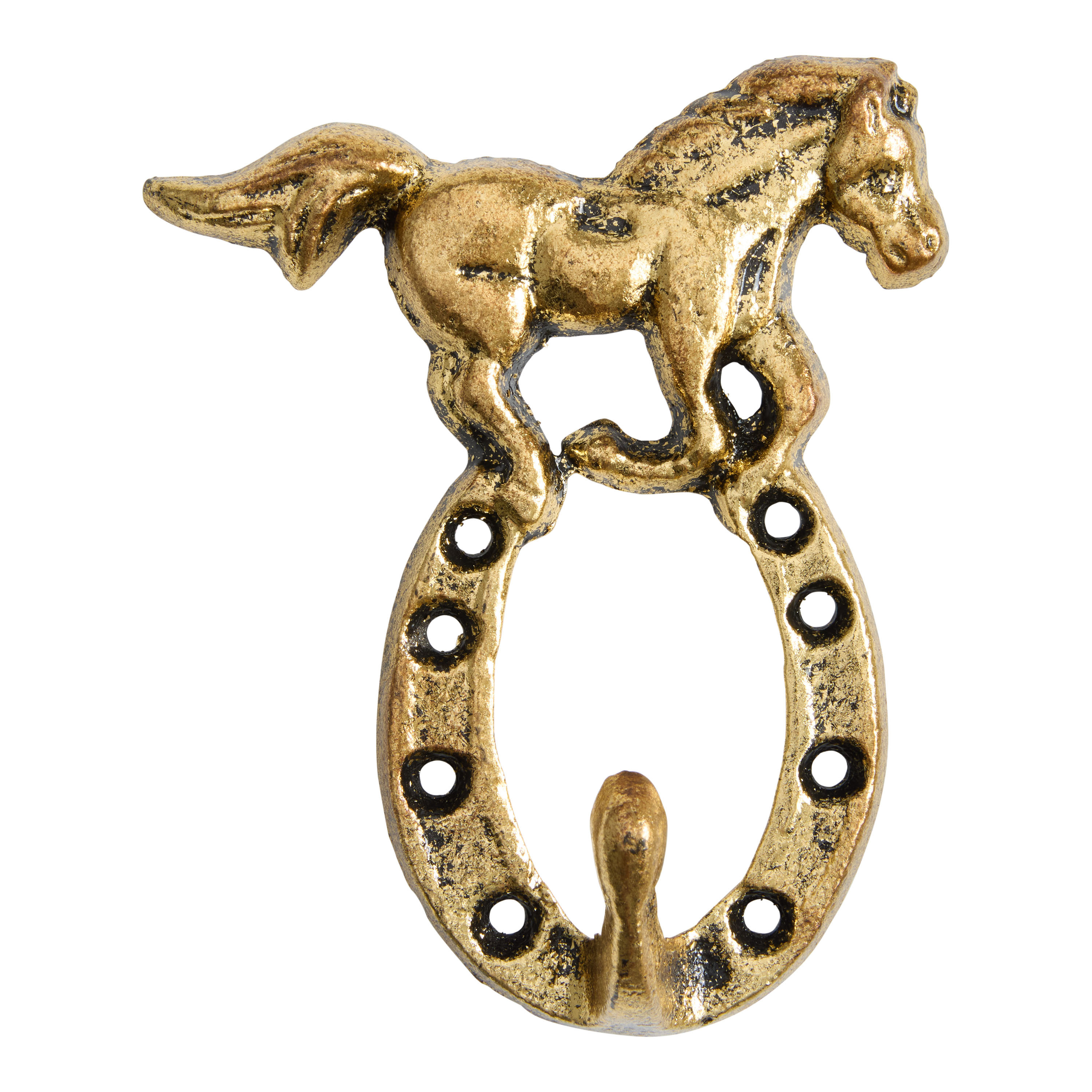 Gold Metal Horseshoe Wall Hook | World Market