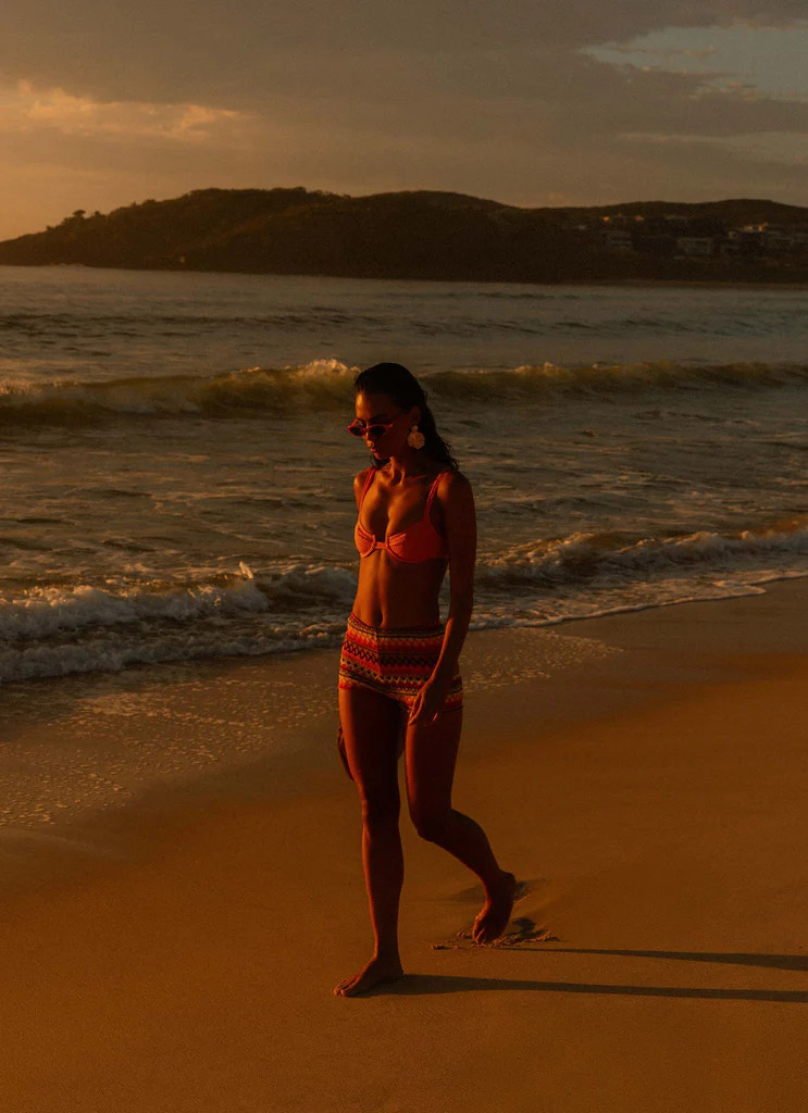 Sunset Stripe Micro Shorts - Sunset Stripe | Peppermayo (Global)