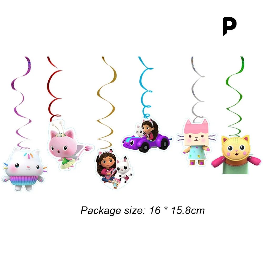 Gabby's Dollhouse Party Supply for Girls Cartoon Printed Birthday Party Decor - Walmart.com | Walmart (US)