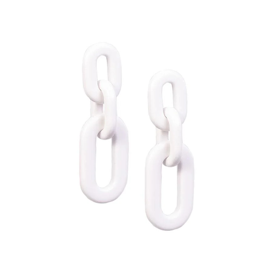 White Chain Earrings | Uncommon James