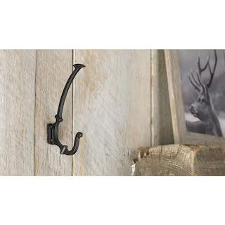 Richelieu Hardware(Brand Rating: 4.6/5)6-5/16 in. (160 mm) Matte Black Classic Wall Mount Hook24(... | The Home Depot