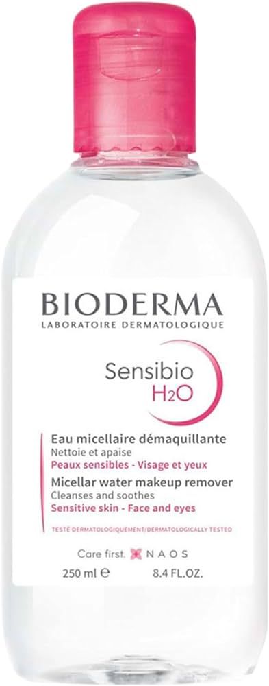 Bioderma Sensibio H2O Micellar Water, Makeup Remover, Gentle for Skin, Fragrance-Free & Alcohol-F... | Amazon (US)