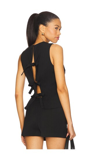 Reagan Top in Black | Revolve Clothing (Global)