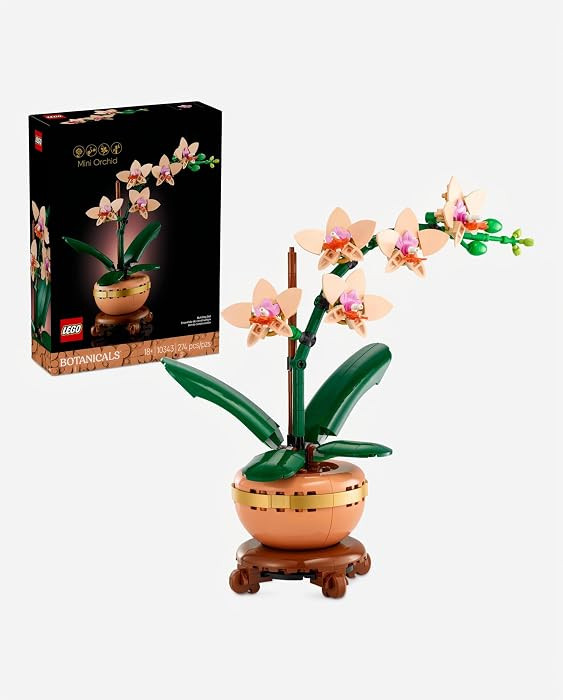 LEGO Botanicals Mini Orchid Building Set - Artificial, Fake Orchid for Home Decor, Adults Ages 18... | Amazon (US)