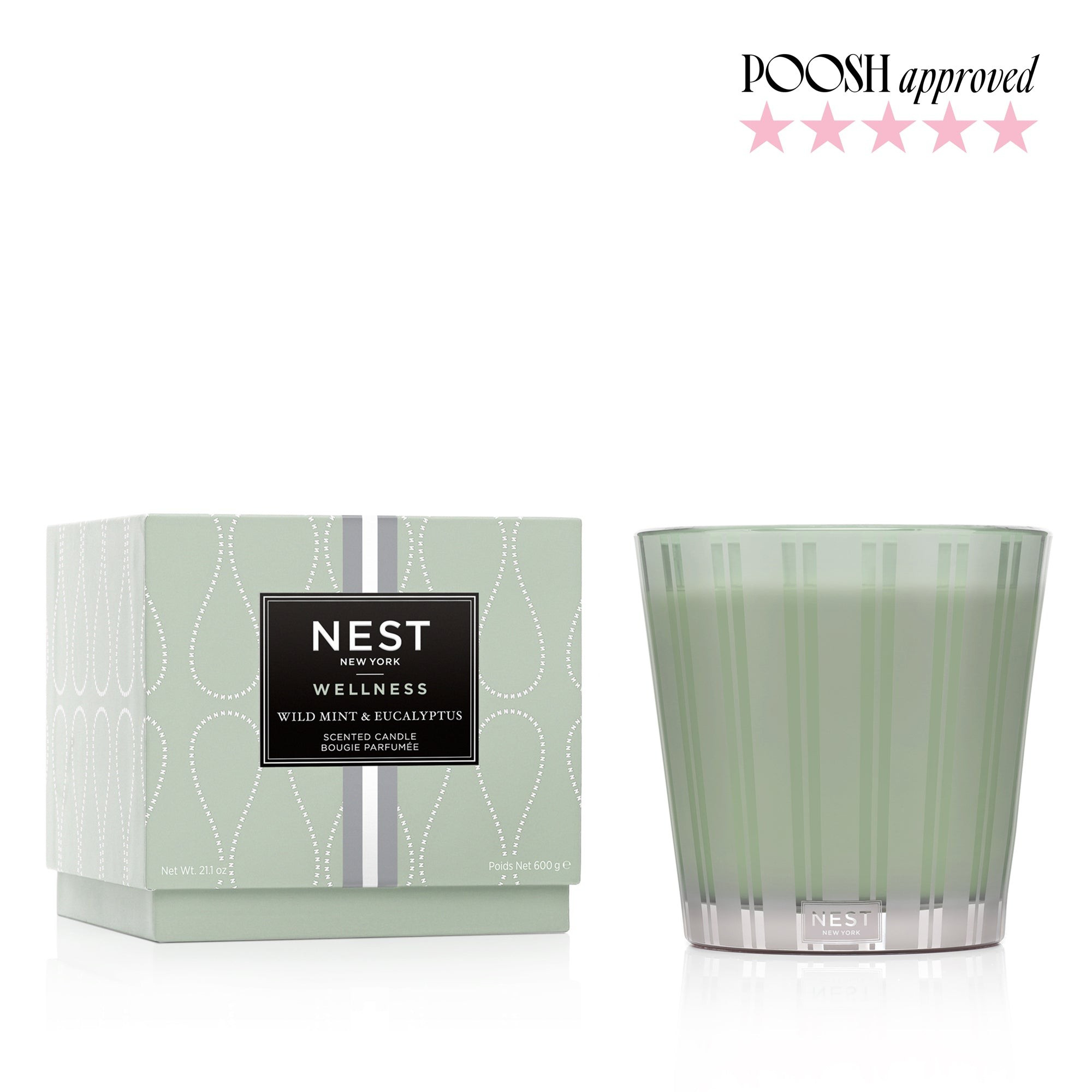 Wild Mint & Eucalyptus 3-Wick Candle | NEST Fragrances