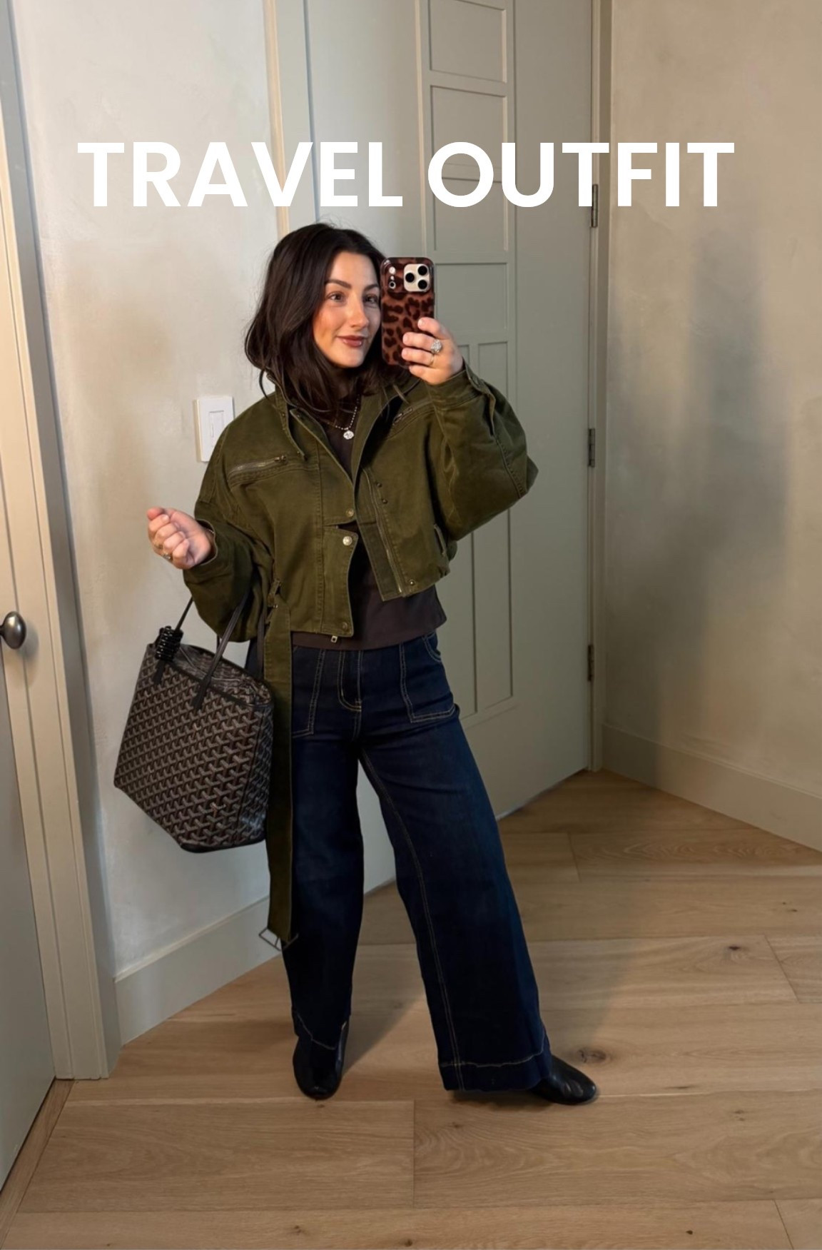 Travel outfit! 
Jacket size xs
Tee size small petite
Jeans size 4

5'0" 135lbs

#LTKmomlife #LTKootd #LTKSeasonal