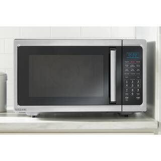 1.5 cu. ft. Countertop Convection Microwave in Fingerprint Resistant Stainless Steel with Air Fry... | The Home Depot