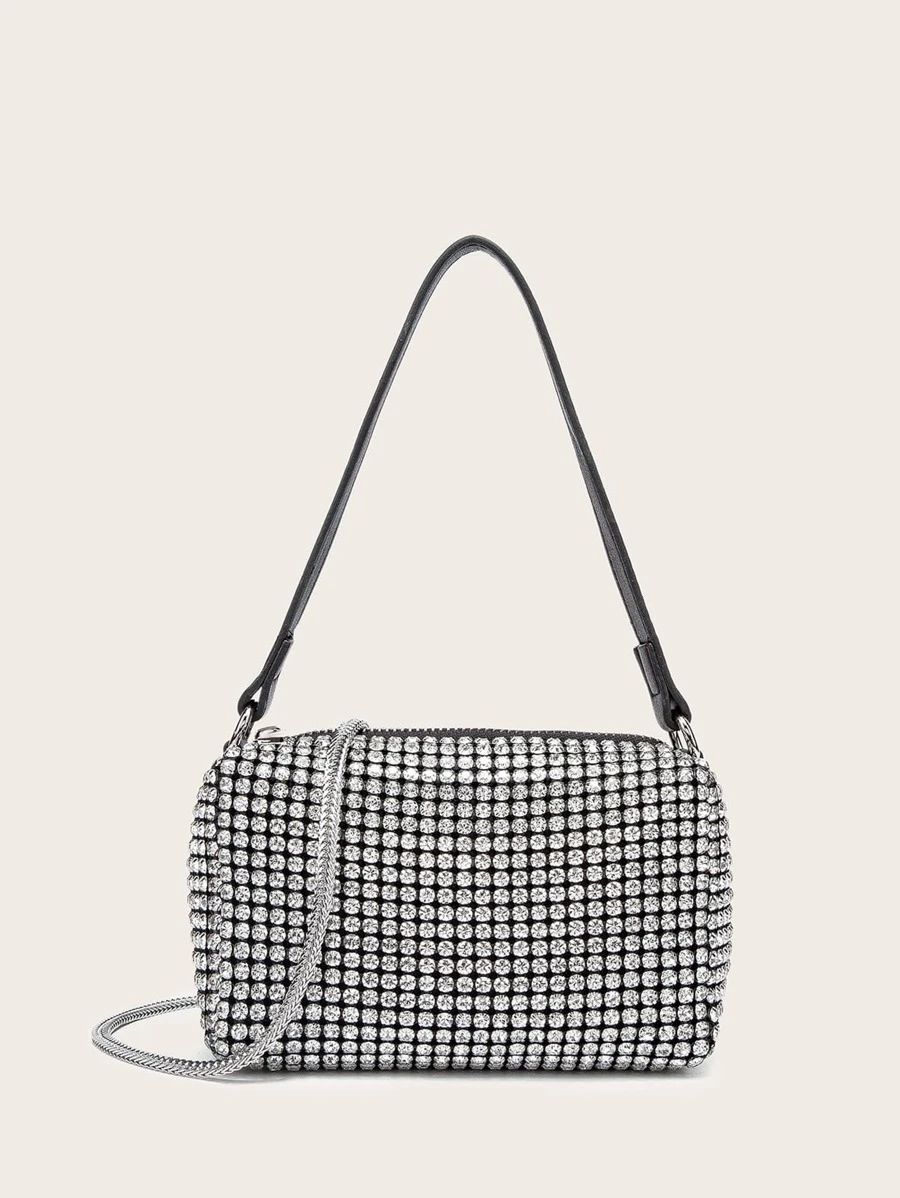 Mini Rhinestone Decor Chain Shoulder Bag
   SKU: sw2106249833919261      
          (135 Reviews)... | SHEIN