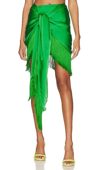 Stevie Mini Skirt in Jewel Green | Revolve Clothing (Global)