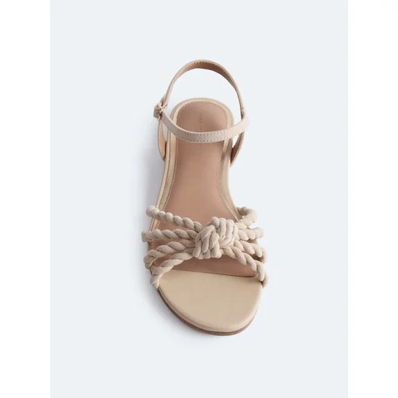 Free Assembly Women's Knot Flat Sandals | Walmart (US)