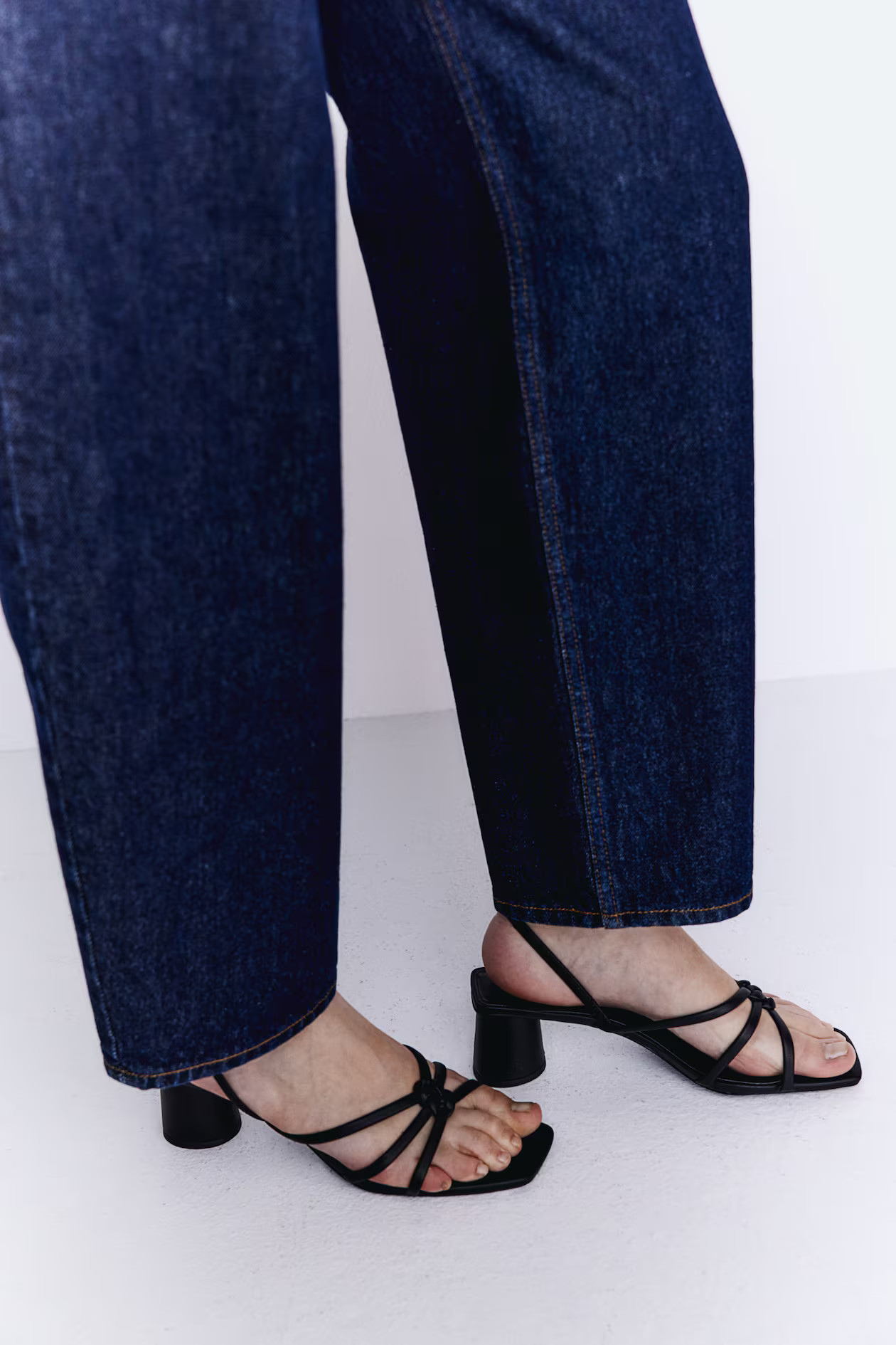 Strappy Heeled Sandals - High heel - Black - Ladies | H&M US | H&M (US + CA)