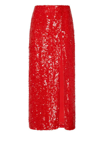 SEQUIN SKIRT WITH SLIT | LAPOINTE