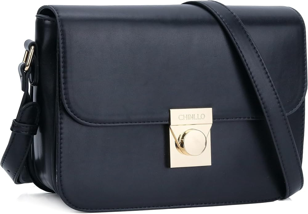 Crossbody Bag Shoulder Satchel Purse for Women, Triple Pocket Bag PU Leather Messenger Bag Flap E... | Amazon (US)