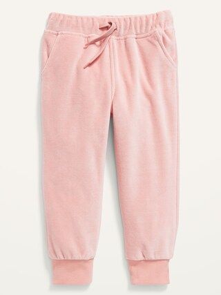 Unisex Cozy Velour Jogger Sweatpants for Toddler | Old Navy (CA)