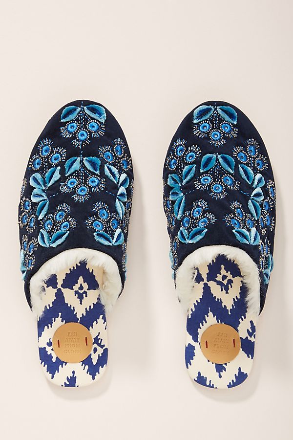 Far Away From Close Meadow Slide Slippers | Anthropologie (US)