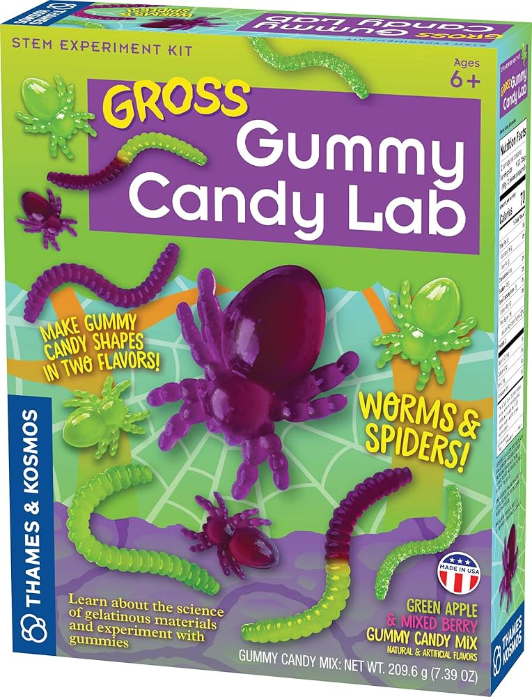 Gross Gummy Candy Lab - Worms & Spiders! Sweet Science STEM Experiment Kit, Make Your Own Plant-B... | Amazon (US)