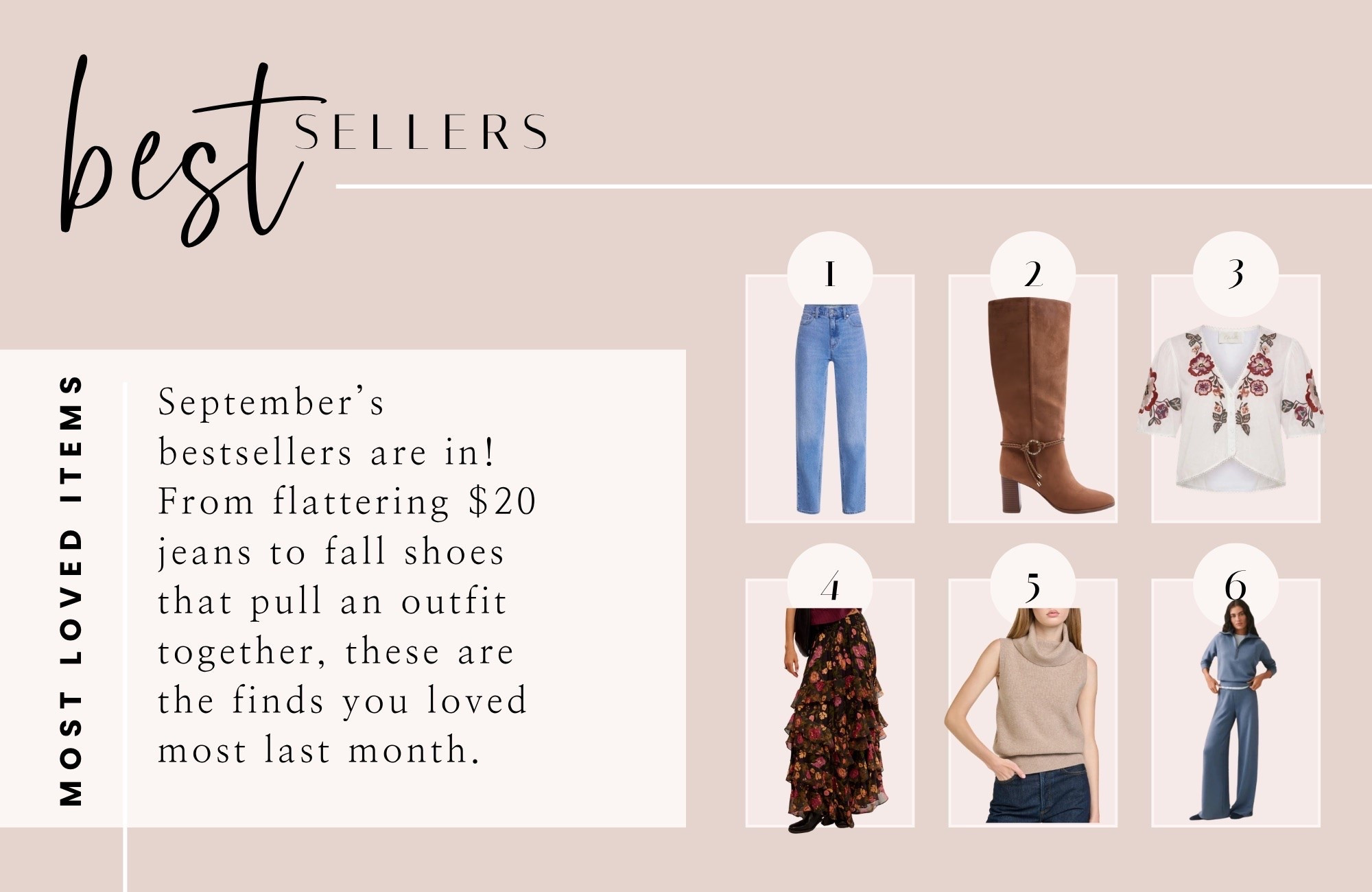 Most shopped pieces in September! 

Fall staples // fall bestsellers // Septemberer bestsellers // affordable jeans // classic jeans // fall haul

#LTKSeasonal