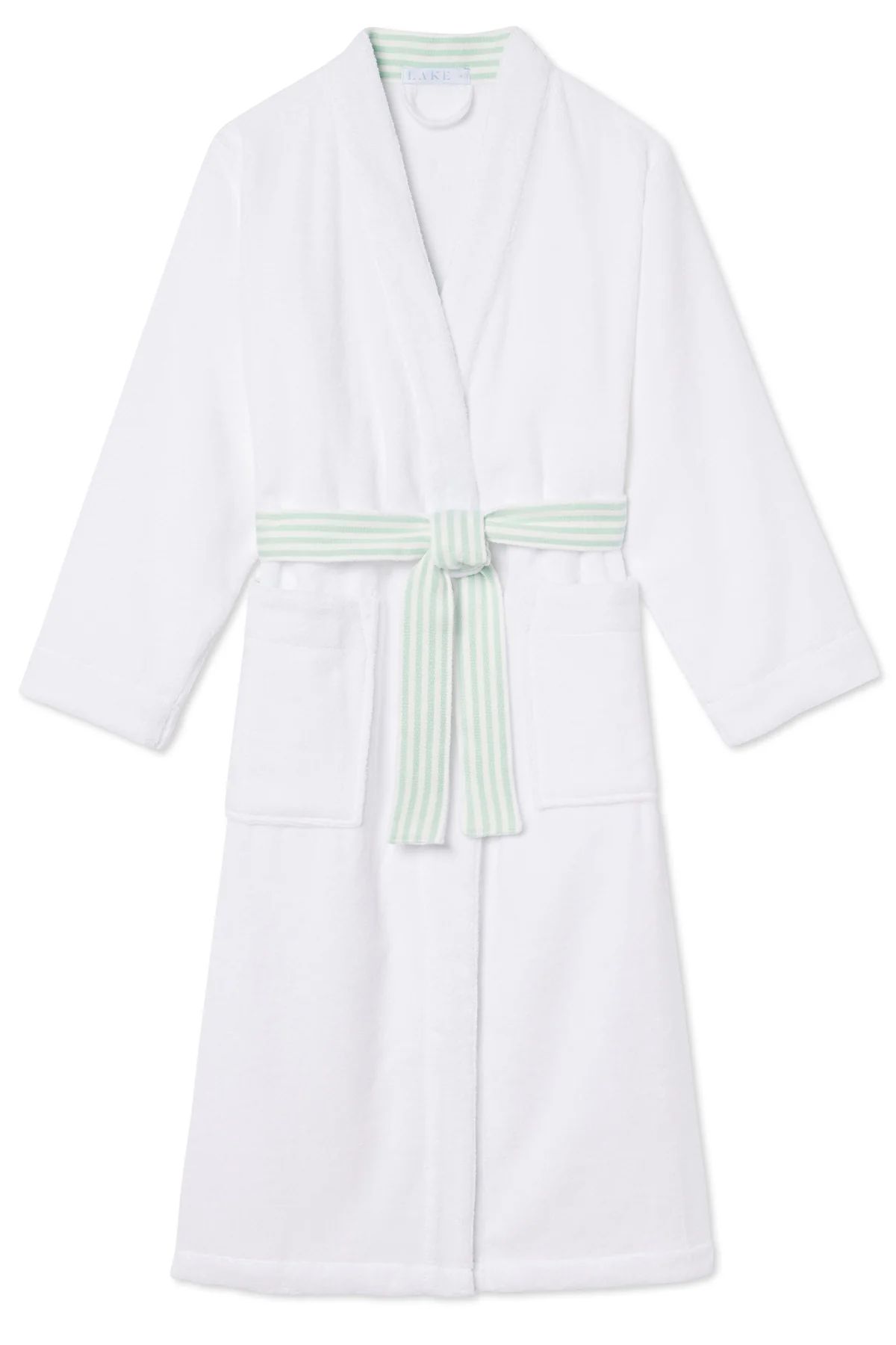 Turkish Terry Midi Robe in Parisian Green | Lake Pajamas