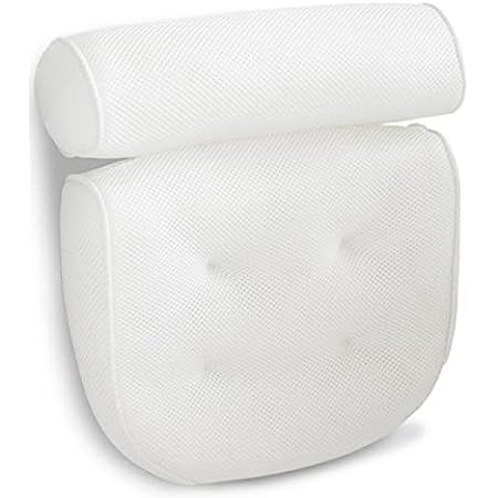 Samplife Bath Pillow Spa Bathtub Cushion Head,Neck,Shoulder and Back Support Rest with 4 Non-Slip St | Amazon (US)