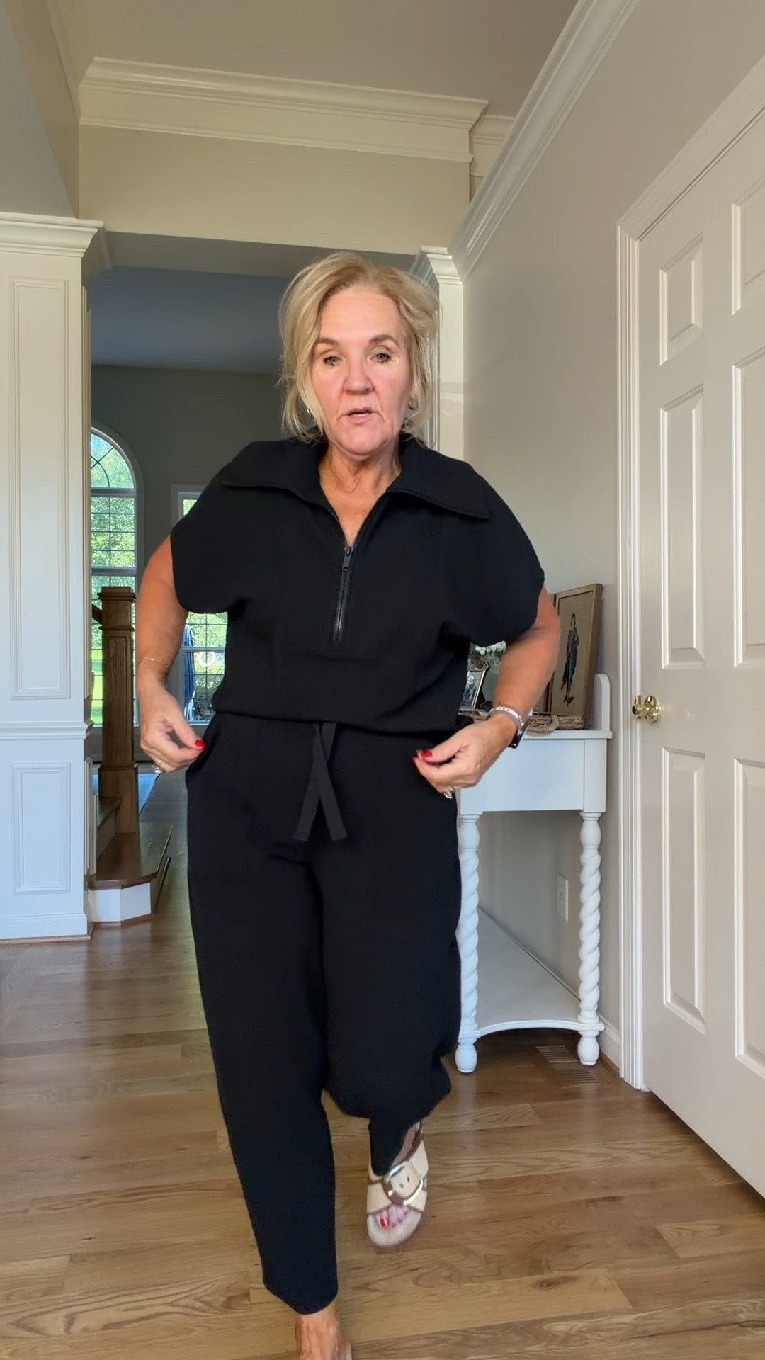 Spanx french rib barrel pants med petite and top med 

Loungewear, casual, travel outfit

#LTKOver40 #LTKPetite #LTKTravel