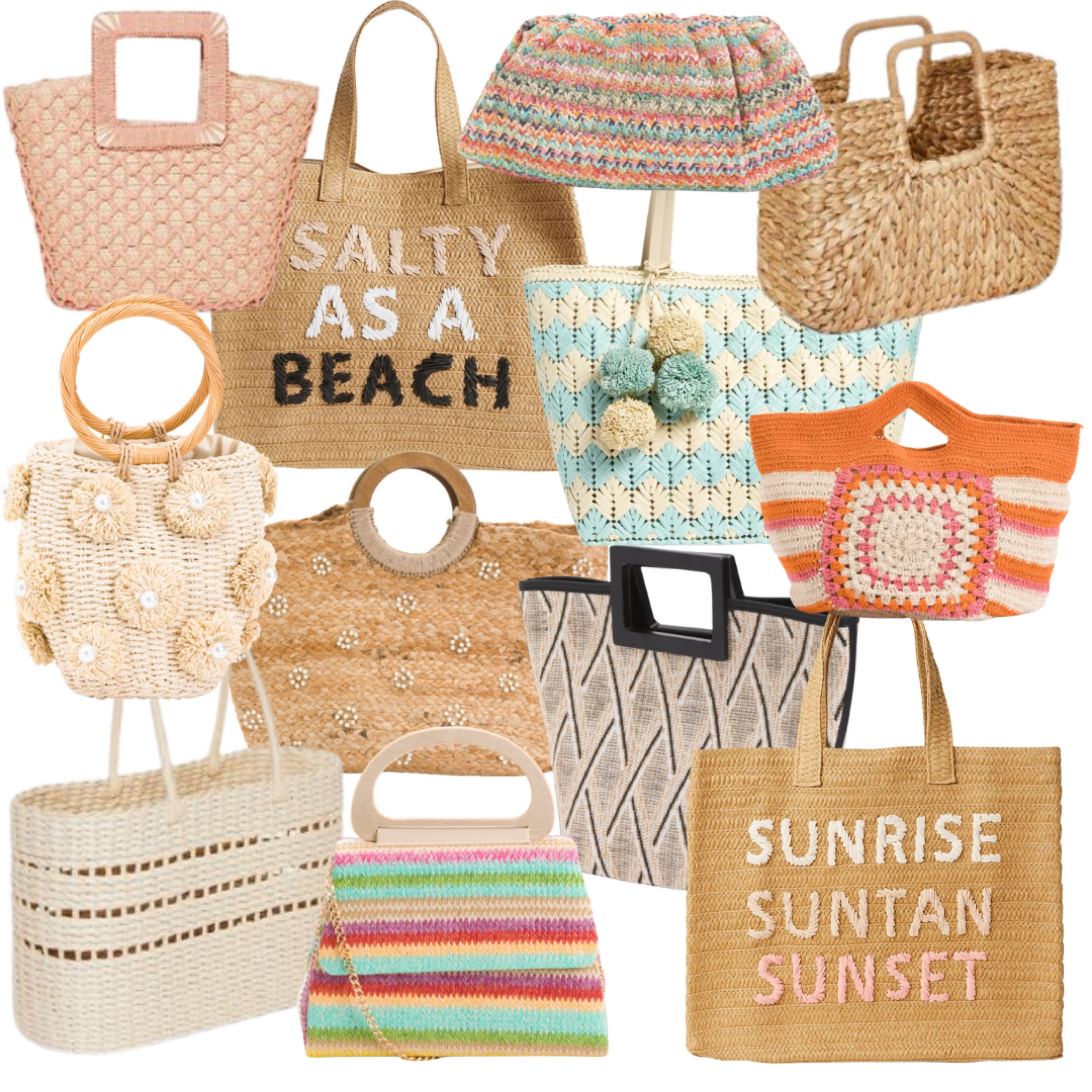Cutesy beach bags 😍😍

#beach #beachlooks #beachtote #beachbag #tropical #vacation #vacaylooks #bag #tote #purse 

#LTKSeasonal #LTKunder100 #LTKfit