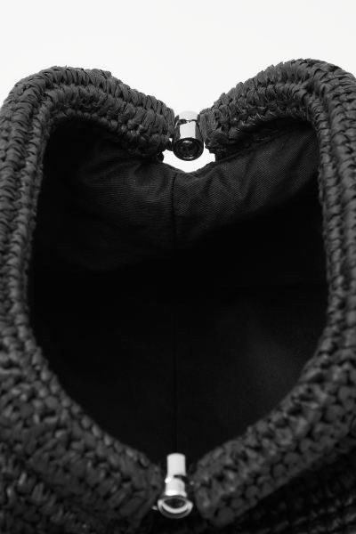 FRAMED CLUTCH - RAFFIA - BLACK - Ladies | H&M GB | H&M (UK, MY, IN, SG, PH, TW, HK)