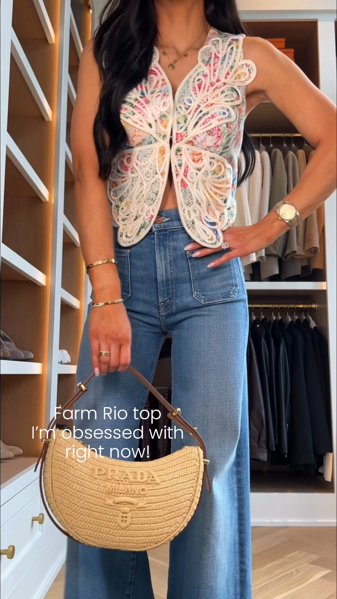 What I bought from Nordstrom this week
Nordstrom new arrivals / summer outfits 
Farm Rio top wearing an XS
Mother jeans wearing a 23

#LTKootd #LTKOver40 #LTKmomlife