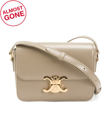 Made In Italy Leather Teen Triomphe Shoulder Bag | TJ Maxx