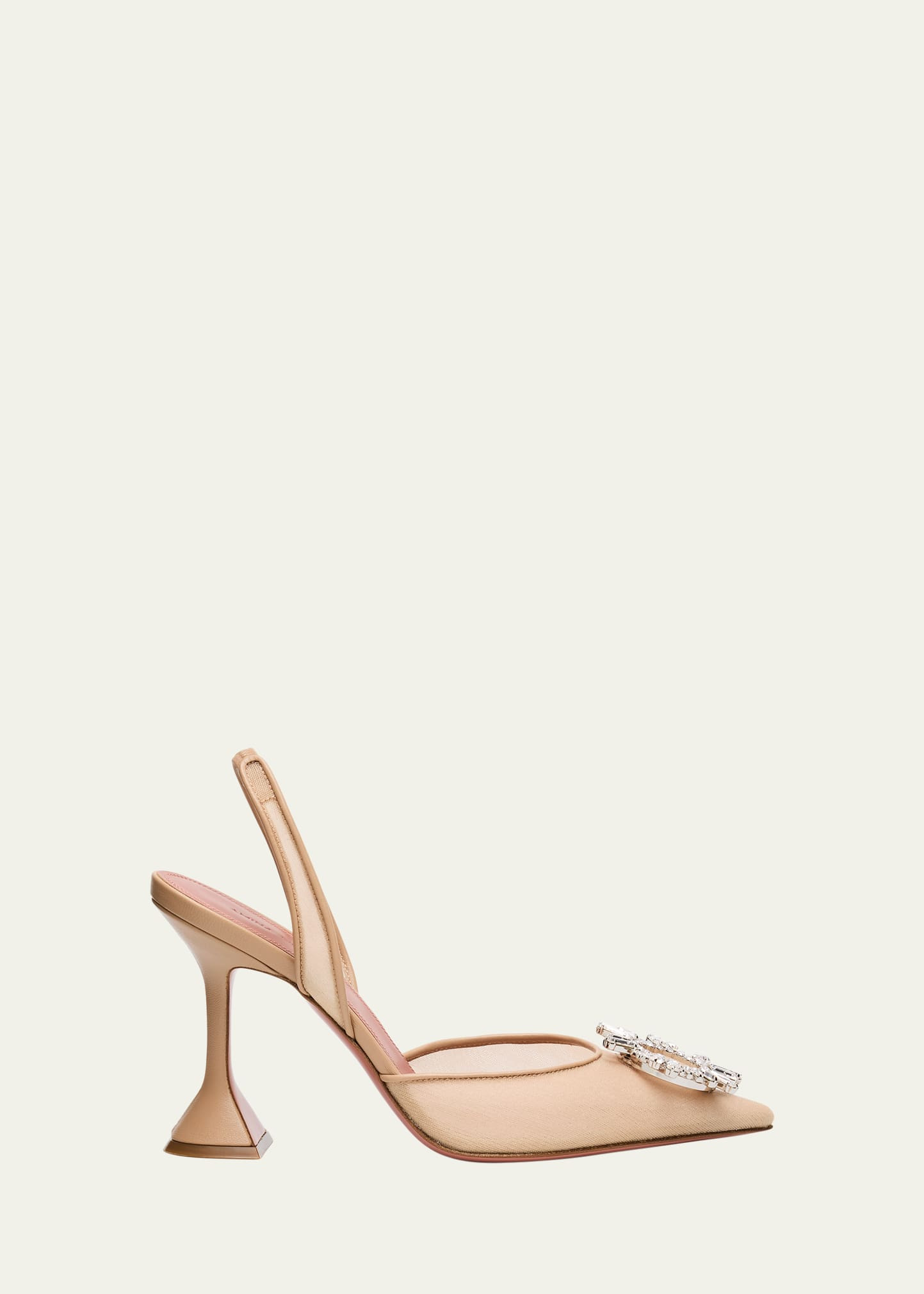 Amina Muaddi Begum Nylon Crystal Ornament Pumps | Bergdorf Goodman