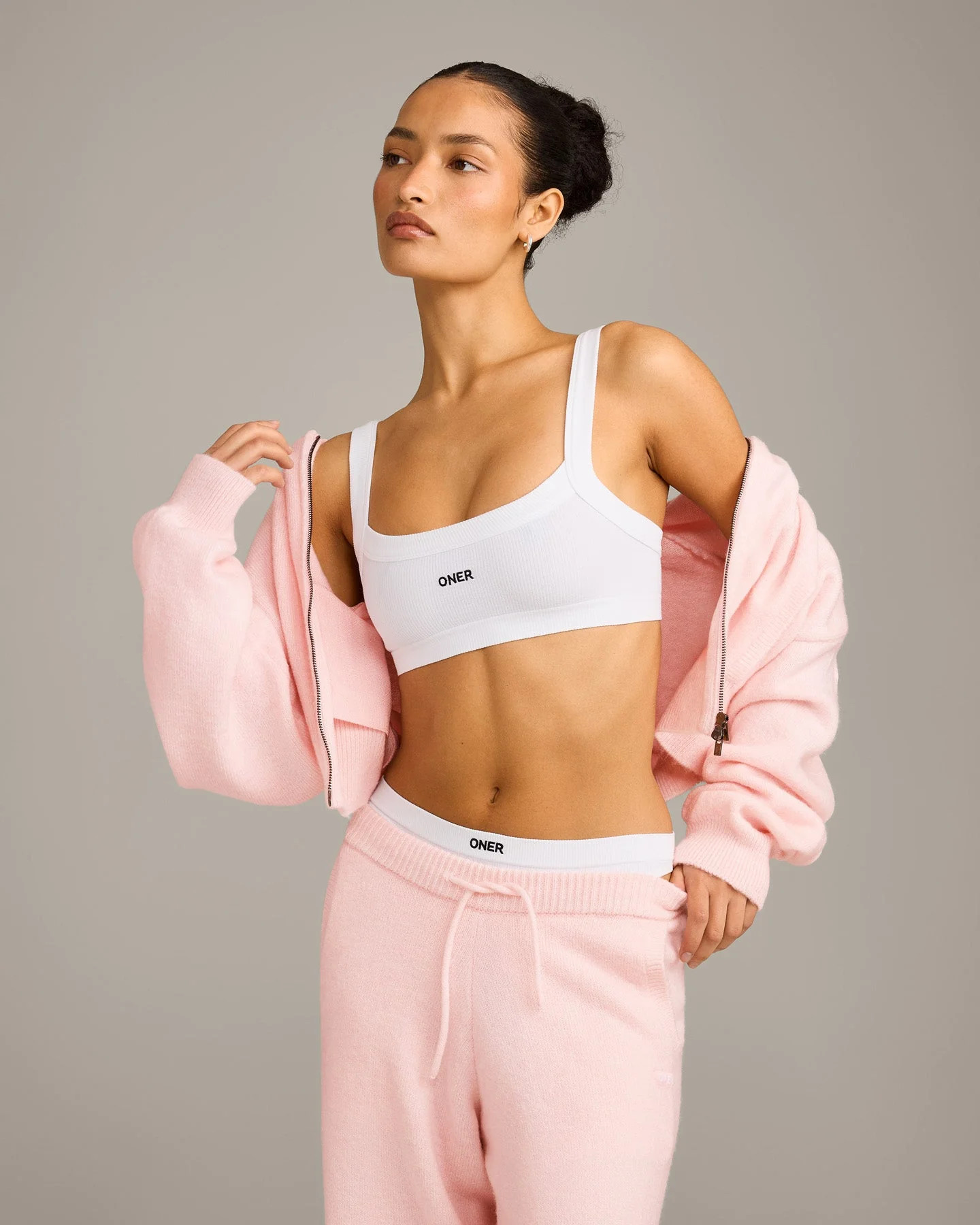 Seamless Scoop Neck Bralette 
 White | Oner Active (UK / US)