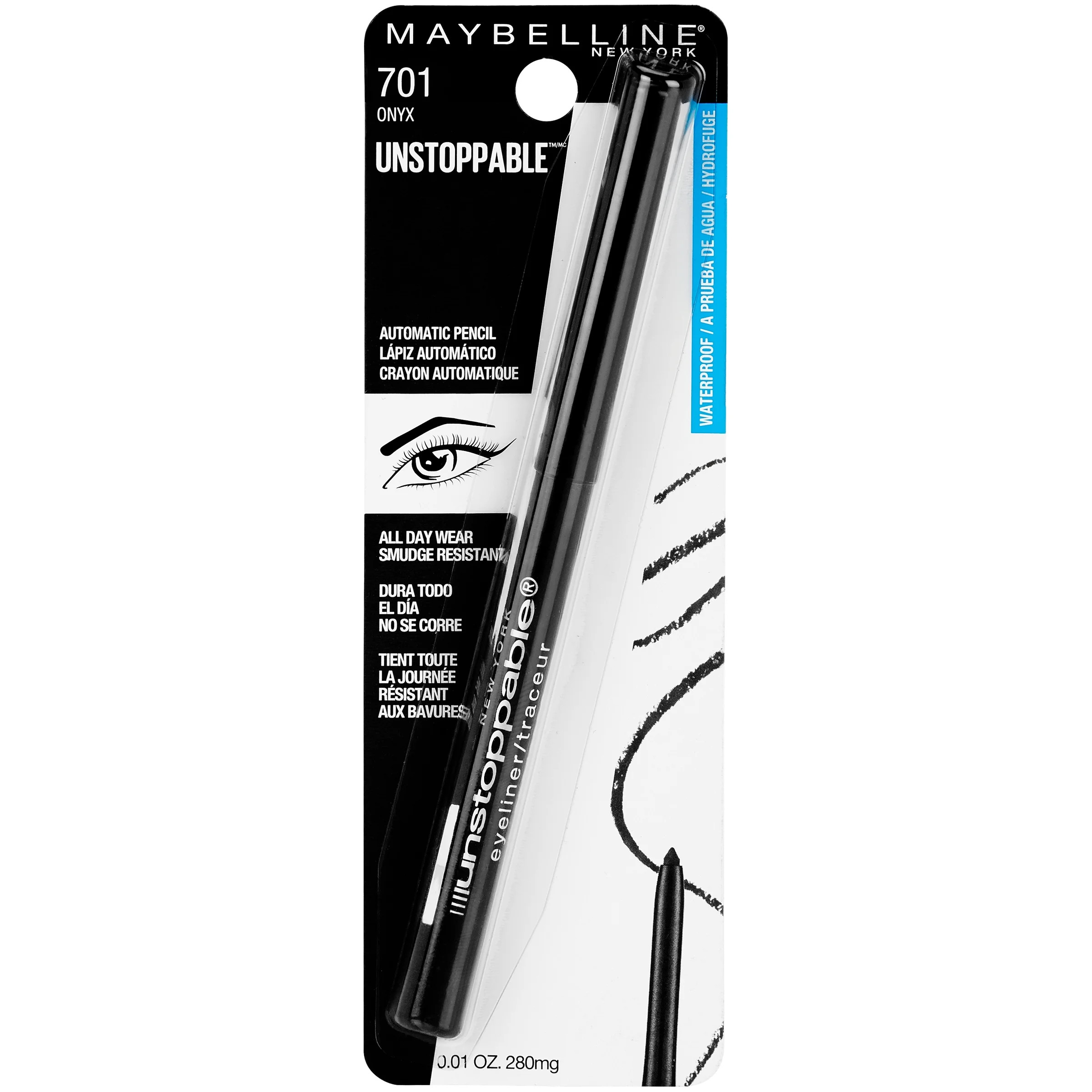 Maybelline Unstoppable Eyeliner, Onyx, 0.01 oz. | Walmart (US)