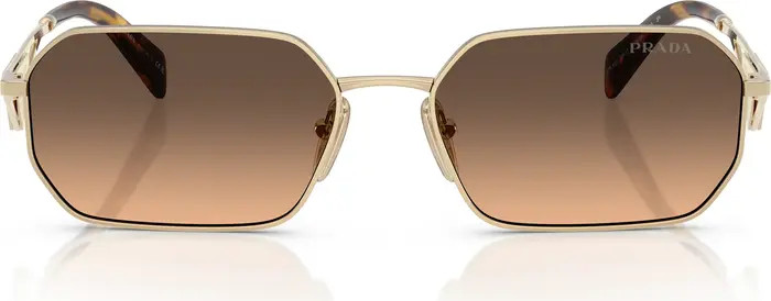 58mm Gradient Rectangular Sunglasses | Nordstrom