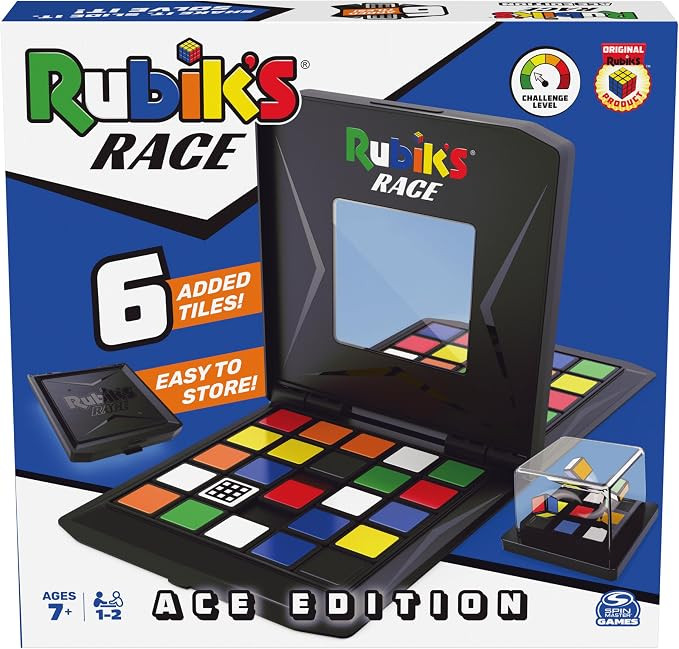 Rubik’s Race, Ace Edition Classic Fast-Paced Puzzle Strategy Sequence Two Player Board Game for... | Amazon (US)